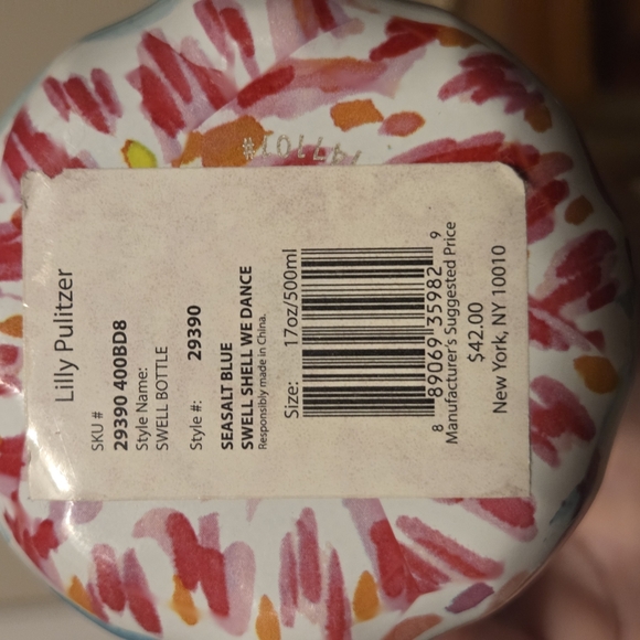 Lilly Pulitzer Floral Insulated Bottle - Gold and Pink - Picture 10 of 10